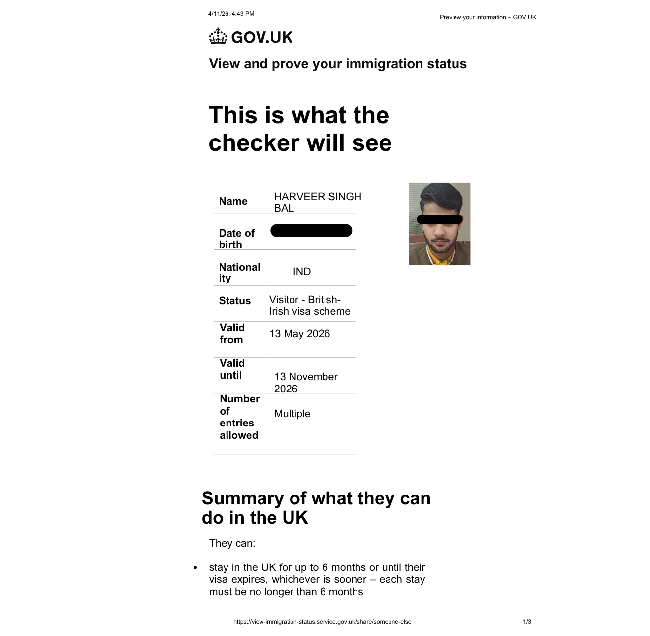 UK Visitor Visa | Tourist for  UK
