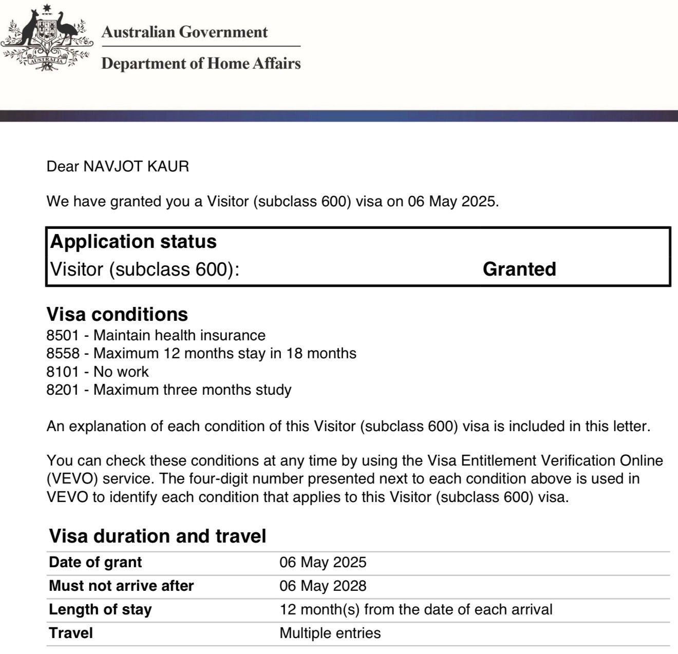 Australia Visitor Visa (Subclass 600) | Tourist for  Australia
