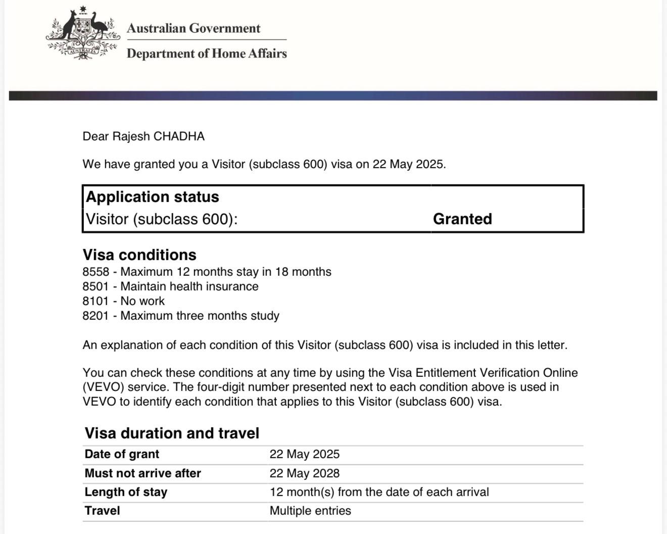 Australia Visitor Visa (Subclass 600) | Tourist for  Australia